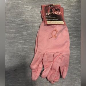 Garden Pink Canvas Gloves
